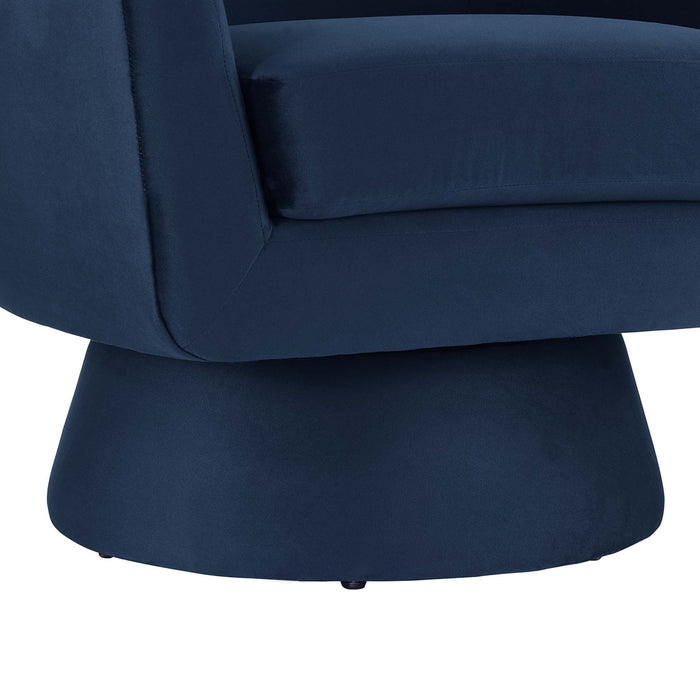 Astral Performance Velvet Swivel Chair