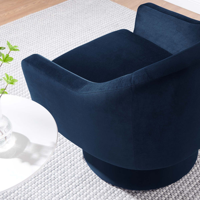 Astral Performance Velvet Swivel Chair