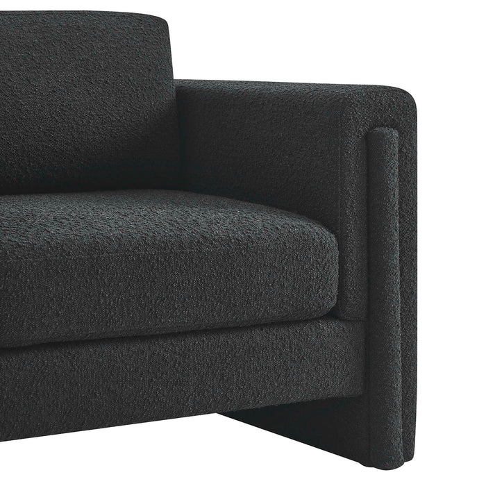 Visible Boucle Fabric Armchair