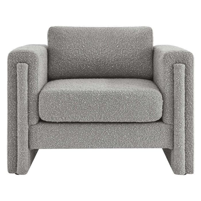 Visible Boucle Fabric Armchair