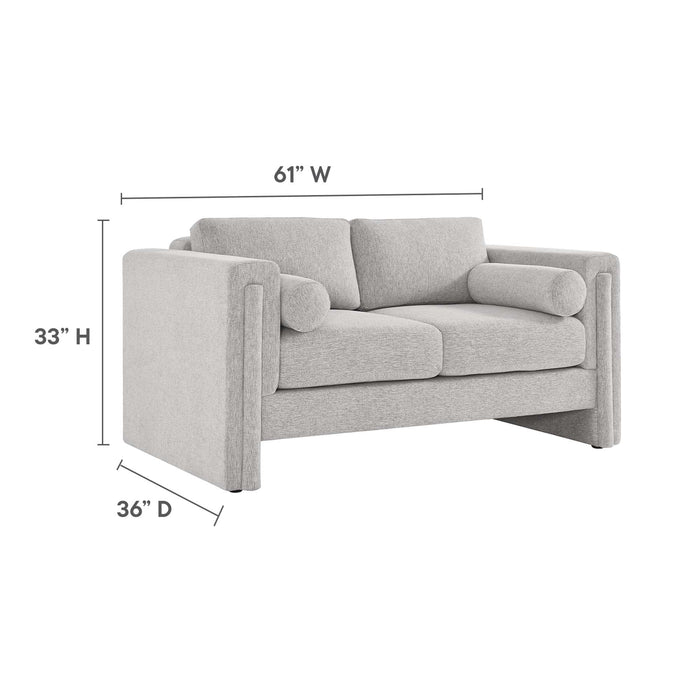 Visible Fabric Loveseat