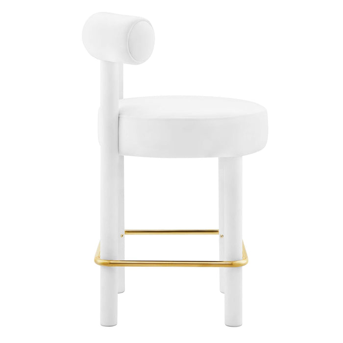 Toulouse Performance Velvet Counter Stool