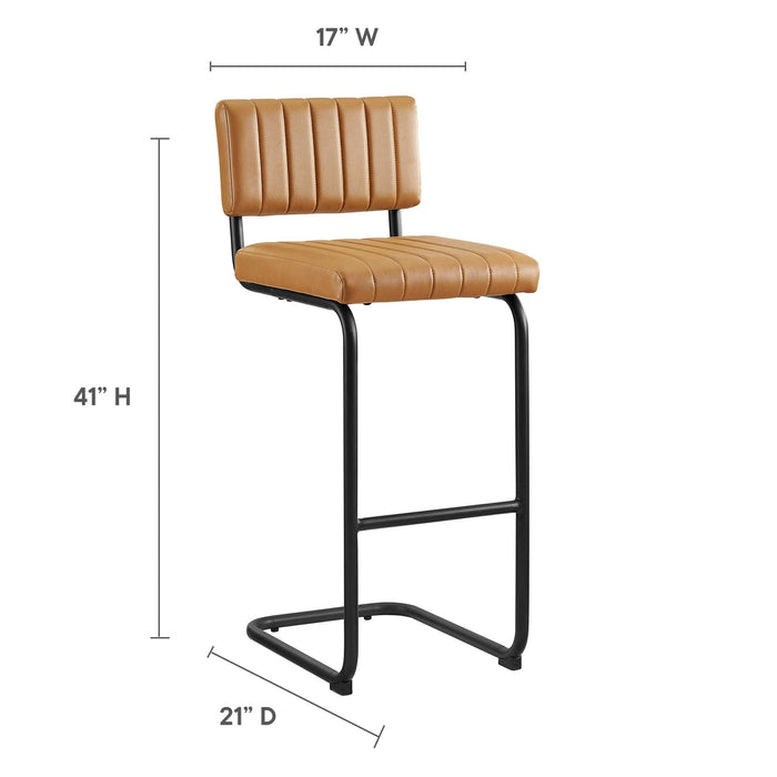 Parity Vegan Leather Bar Stools - Set of 2