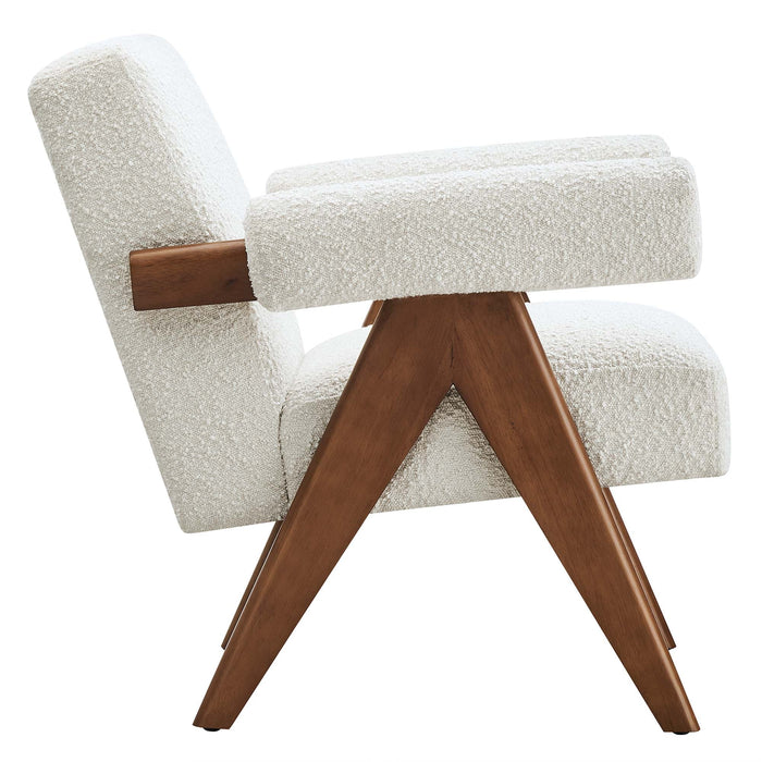 Lyra Boucle Fabric Armchair