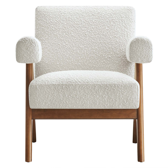 Lyra Boucle Fabric Armchair