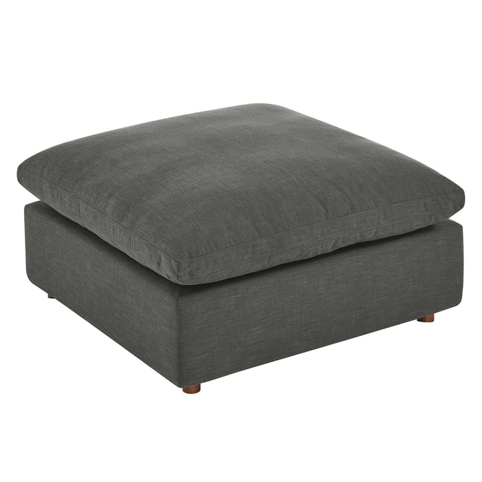 Commix Down Filled Overstuffed Sectional Sofa and Ottoman Set