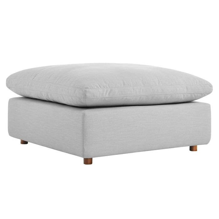 Commix Down Filled Overstuffed Sectional Sofa and Ottoman Set