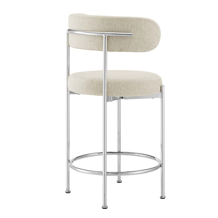 Albie Fabric Counter Stools - Set of 2