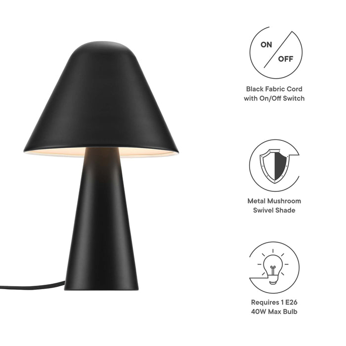 Jovial Metal Mushroom Table Lamp