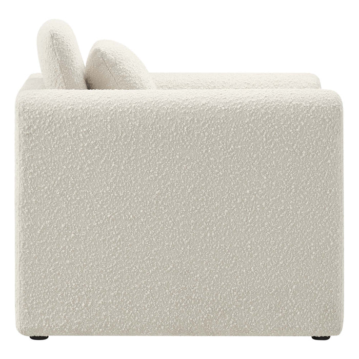 Waverly Boucle Upholstered Armchair