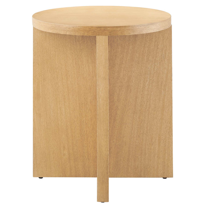 Silas Round Wood Side Table