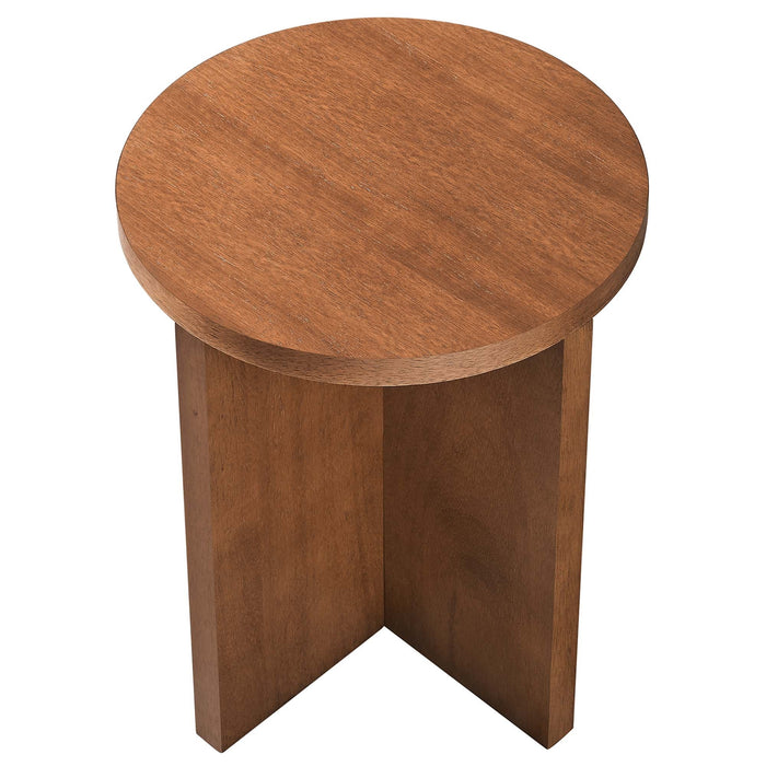 Silas Round Wood Side Table