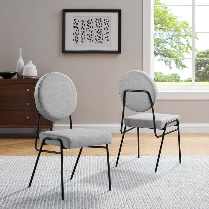 Craft Upholstered Fabric Dining Side Chairs - Set of 2