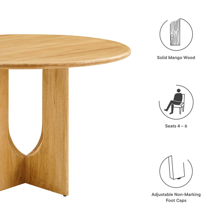 Rivian Round 48" Wood Dining Table