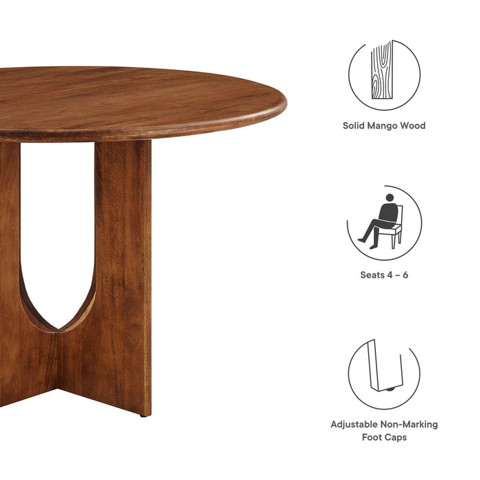 Rivian Round 48" Wood Dining Table