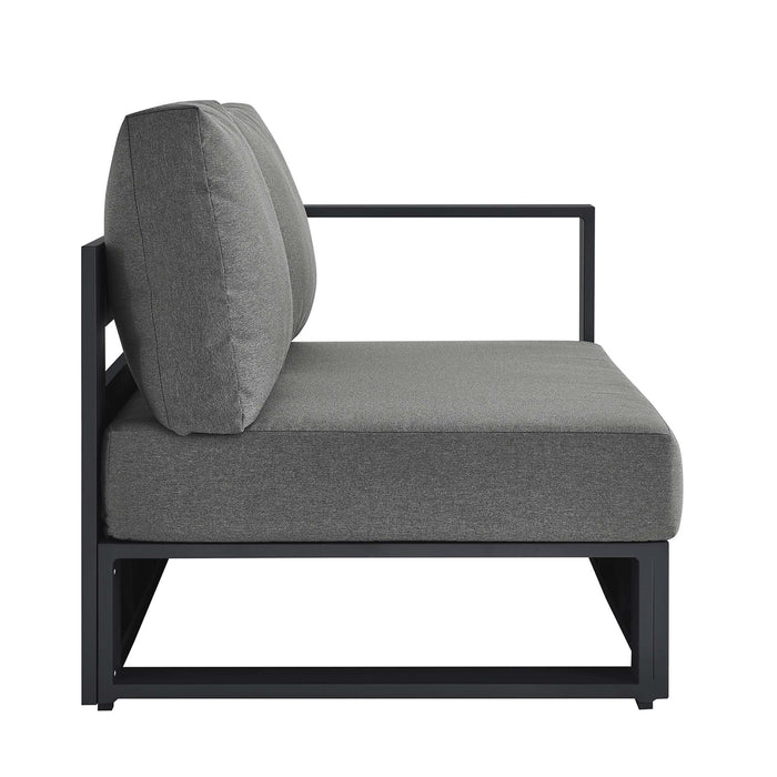 Tahoe Outdoor Patio Powder-Coated Aluminum Modular Right-Facing Loveseat