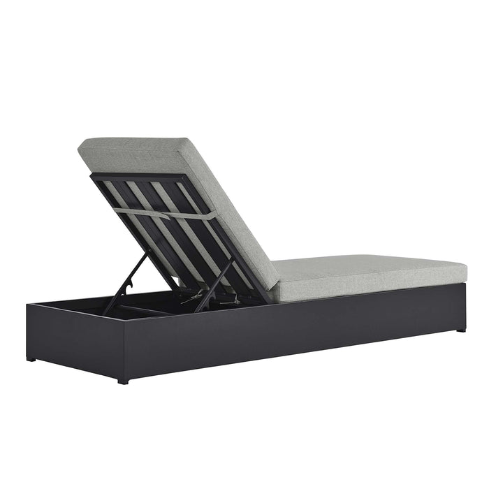 Tahoe Outdoor Patio Powder-Coated Aluminum Chaise Lounge Chair