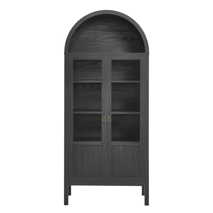 Tessa Tall Arched Storage Display Cabinet