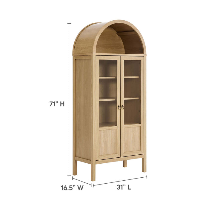 Tessa Tall Arched Storage Display Cabinet