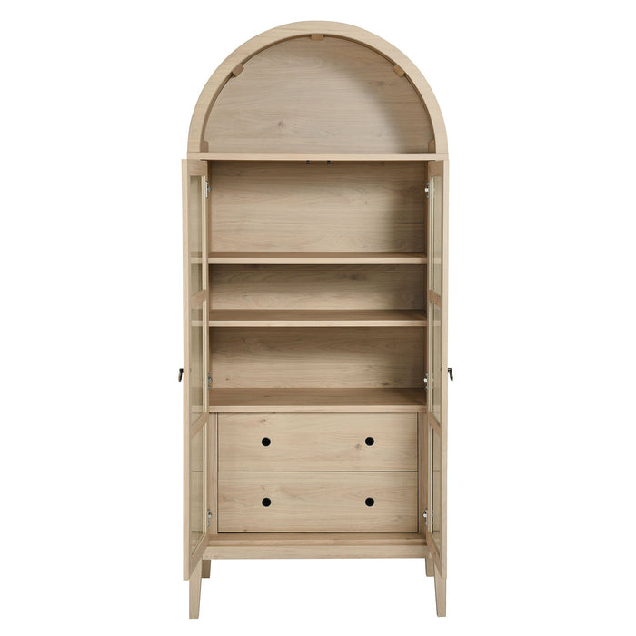 Nolan Tall Arched Storage Display Cabinet