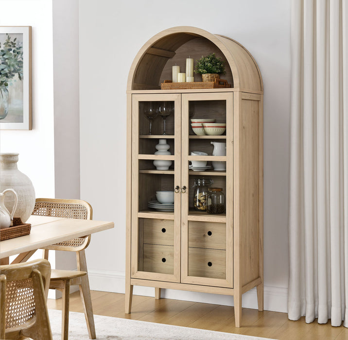 Nolan Tall Arched Storage Display Cabinet