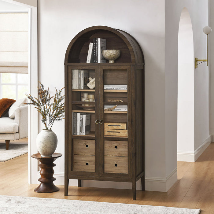 Nolan Tall Arched Storage Display Cabinet