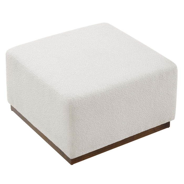 Tilden Large 28" Square Boucle Upholstered Ottoman