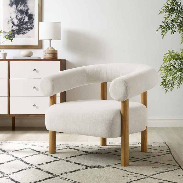 Sable Upholstered Fabric Armchair