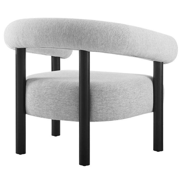 Sable Upholstered Fabric Armchair