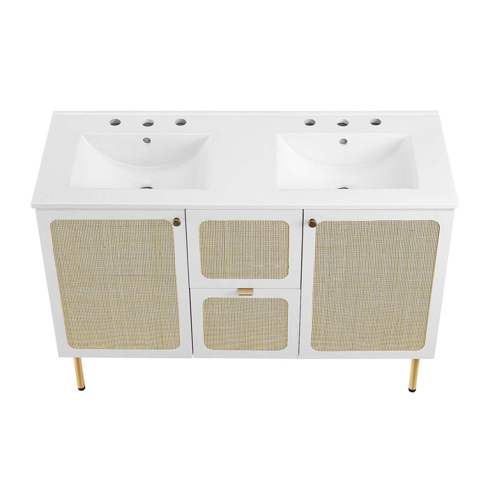 Chaucer 48" Bathroom Vanity with White Basin Included