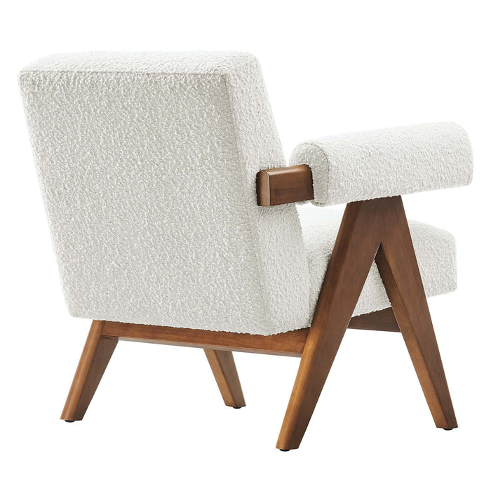 Lyra Boucle Fabric Armchair - Set of 2