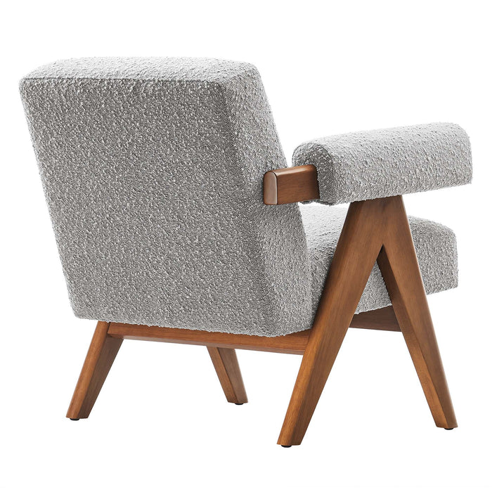 Lyra Boucle Fabric Armchair - Set of 2