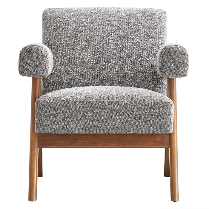 Lyra Boucle Fabric Armchair - Set of 2