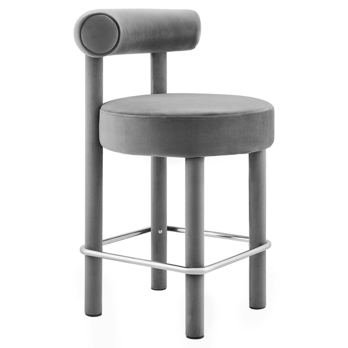 Toulouse Performance Velvet Counter Stool - Set of 2