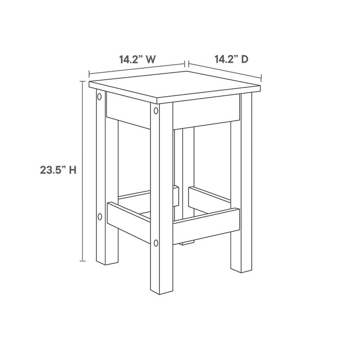 Galley 3-Piece Kitchen Island and Stool Set