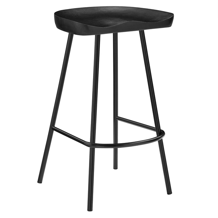 Concord Backless Wood Counter Stools - Set of 2