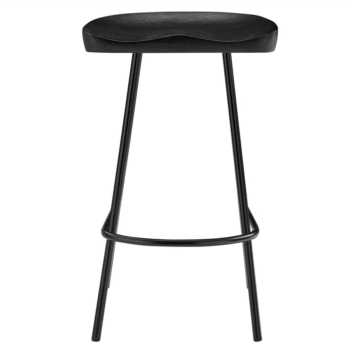 Concord Backless Wood Counter Stools - Set of 2