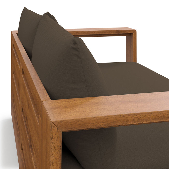 Tahoe Acacia Wood Outdoor Patio Acacia Wood Loveseat