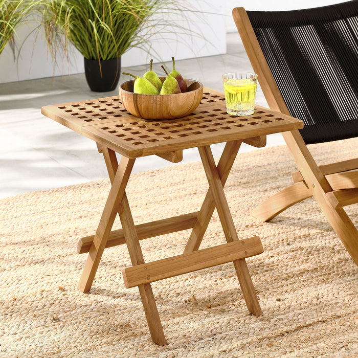 Vienna Outdoor Patio Teak Wood Side Table