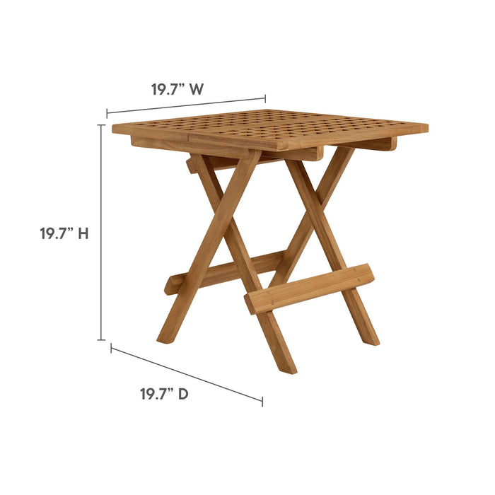 Vienna Outdoor Patio Teak Wood Side Table