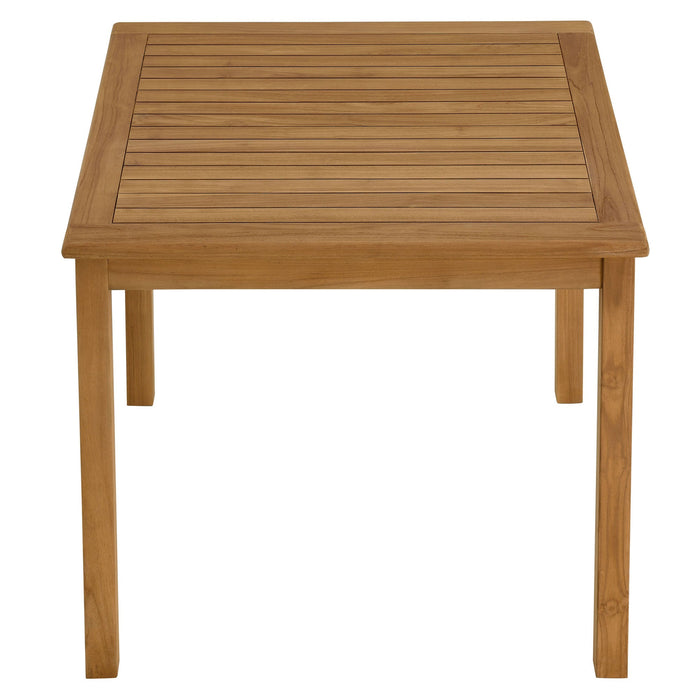 Vienna 34" Square Outdoor Patio Teak Wood Dining Table