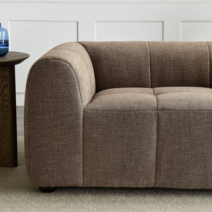 Liana   Upholstered Fabric Loveseat