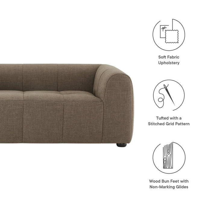 Liana   Upholstered Fabric Loveseat