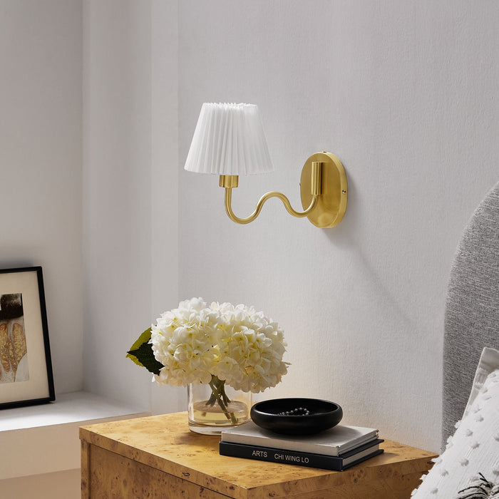 Wave Squiggle Arm Wall Sconce