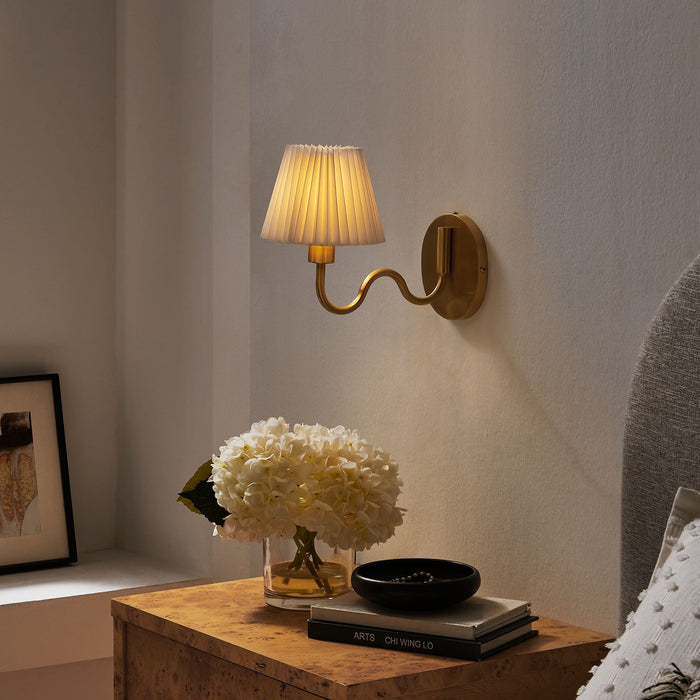 Wave Squiggle Arm Wall Sconce