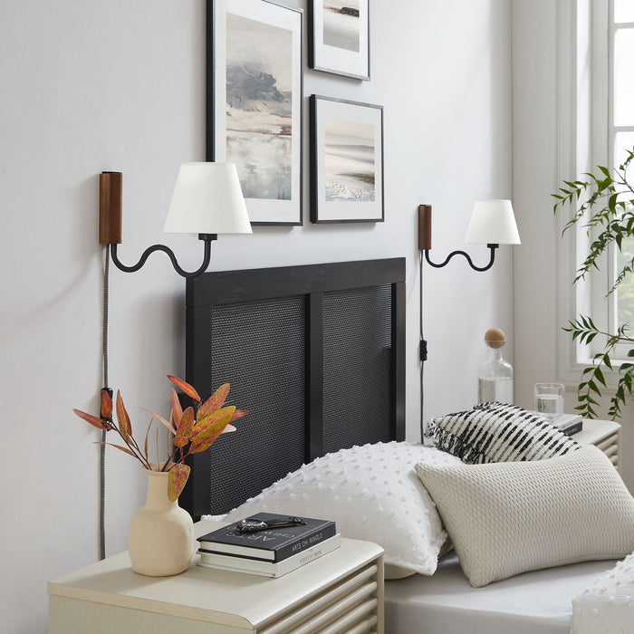 Sunlit Squiggle Arm Wall Sconce