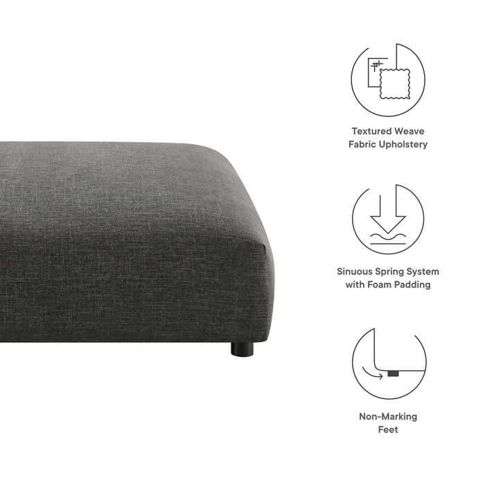 Solace  Modular Upholstered Fabric Ottoman