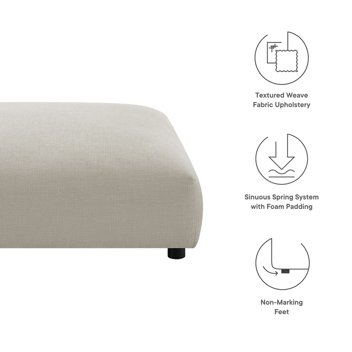 Solace  Modular Upholstered Fabric Ottoman