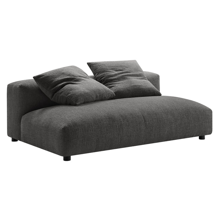 Solace 2-Piece Modular Upholstered Fabric Sectional Sofa With Chaise