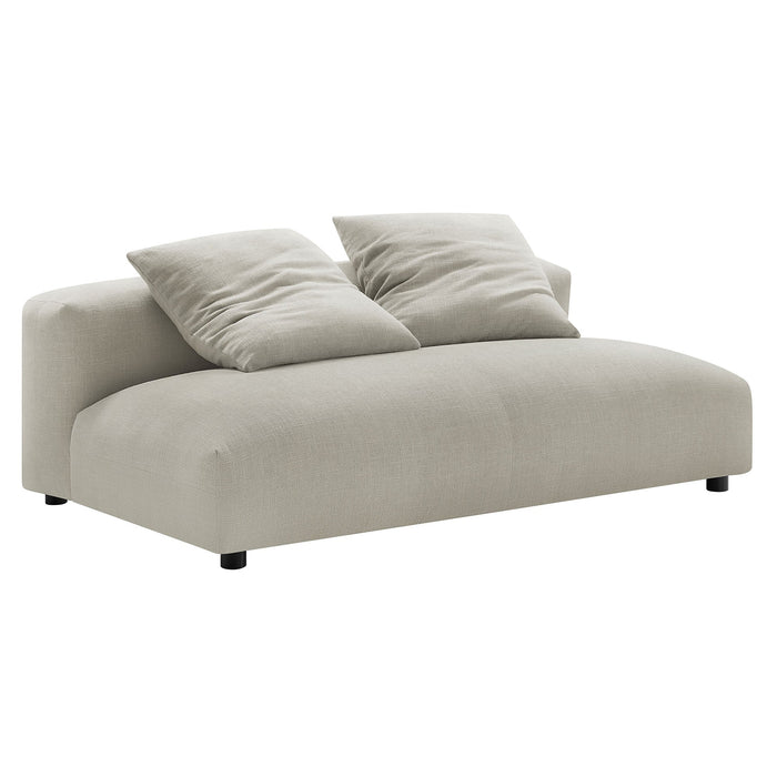 Solace 2-Piece Modular Upholstered Fabric Sectional Sofa With Chaise